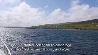 Sailboat Suwena on Rousay in Orkney