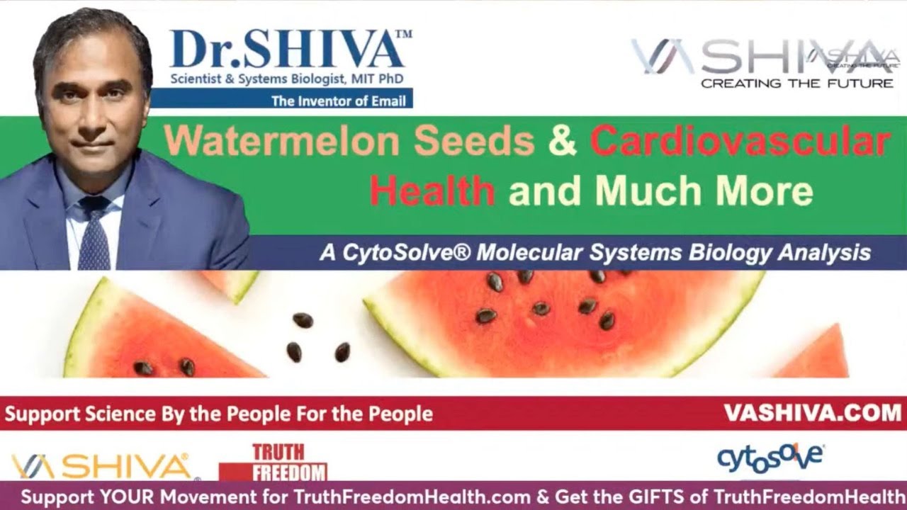 Dr.SHIVA™: Watermelon Seeds on Heart Health @CytoSolve® Analysis(7/23) - YouTube