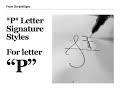 Draw a Stylish Signature starting with letter 