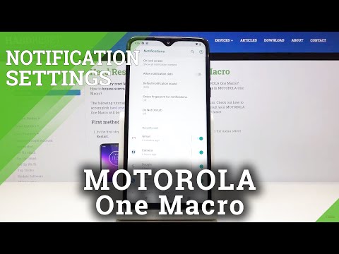 How to Allow Notification Dots in MOTOROLA One Macro – Notifications Settings