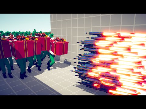 100x PRESENT ELF vs EVERY GOD - Totally Accurate Battle Simulator TABS