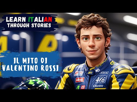 Learn Italian Through Stories | Il mito di Valentino Rossi 🏍️ | Beginner Level ⭐