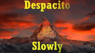 Despacito- Luis Fonsi  ENGLISH SUBTITLES