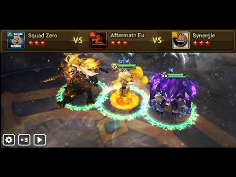 First Siege of season 4: Squad Zero vs Aftermath Eu vs Synergie (Summoners War)