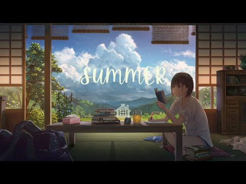 Relaxing in Summer | Summer Ambience | Cicadas Chirping | Wind Chime | 1 Hour