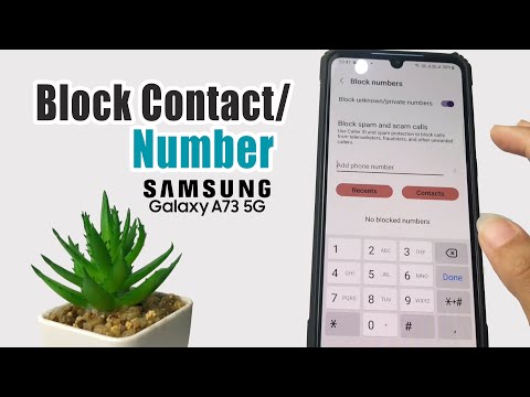 How To Block Contact On Samsung A73 5G