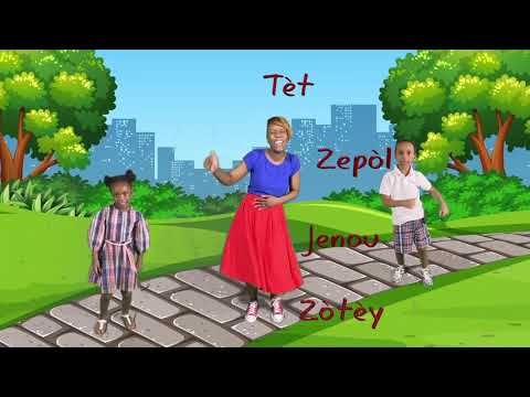 Tèt, Zepòl, Jenou, Zòtèy (Head, Shoulders, Knees and Toes)