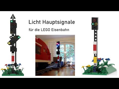 Licht Hauptsignale für die LEGO Eisenbahn