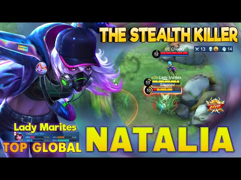 The Stealth Killer Still Alive! Natalia  Gameplay by Lady Marites ~ MLBB