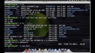 Linux-AG Tar-Archiv im Terminal erstellen, kopieren und entpacken