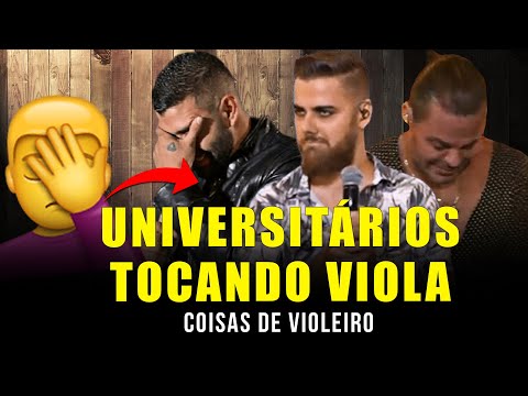 4 Sertanejos Universitários tocando viola caipira