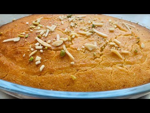 #Semolinacake#basbousa#harissa Semolina cake|| tea cake||easy and quick recipe