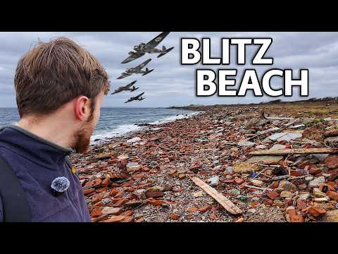 This UK beach is full of debris from World War II
