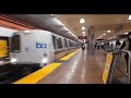 BART SFO Airport Train Arriving At Powell St Station