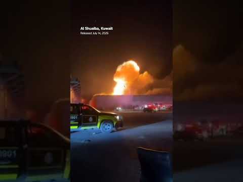 Video Thumbnail: Drone slams into Kuwait warehouse