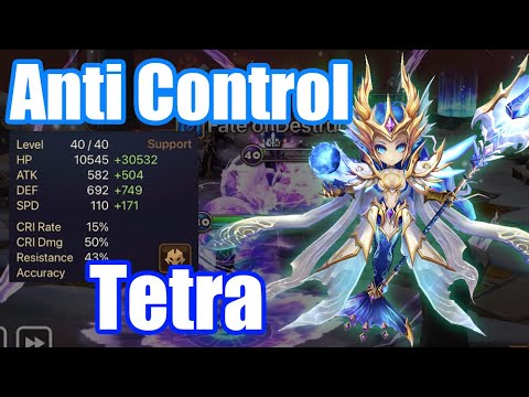 【Summoners War | Curry's RTA】Anti Control Tetra, she is so important supporter for tanky team!