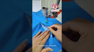 Simple side seam pockets #sewing #sewingtips