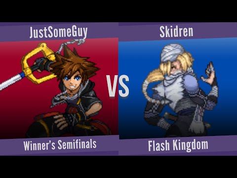 JustSomeGuy (Sora, Ichigo) vs. Skidren (Sheik, Isaac) - Winner's Semifinals - Flash Kingdom