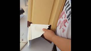 Removing melamine film, painting MDF cabinets