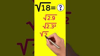 COMO CALCULAR A RAIZ QUADRADA DE 18? √18