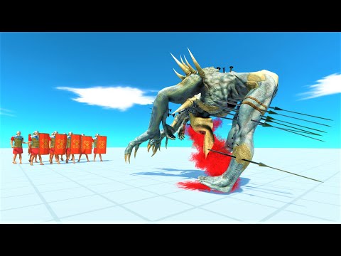 10 Romanus vs strongest and second strongest Animal revolt battle simulator