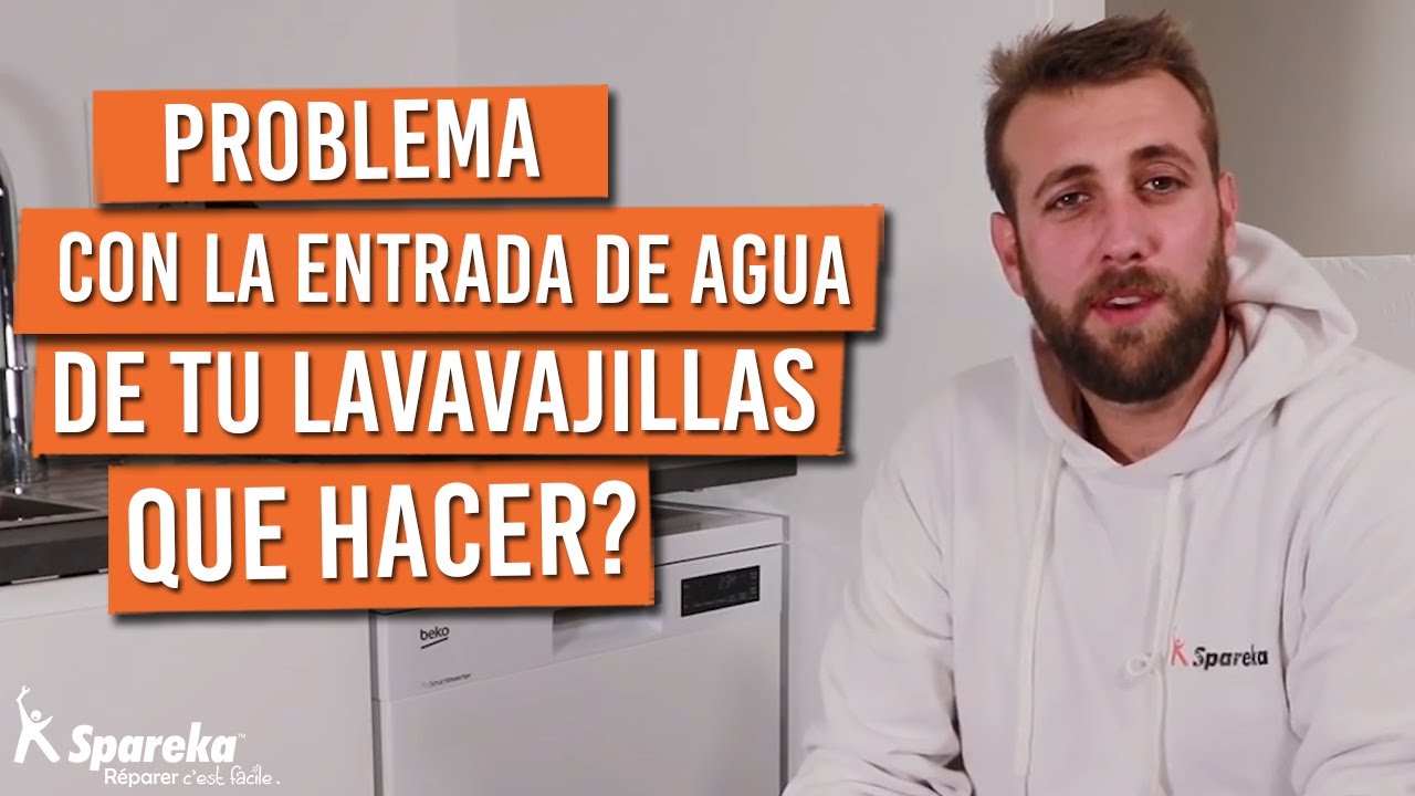 Problema con la entrada de agua de un lavavajillas, ¿qué hacer