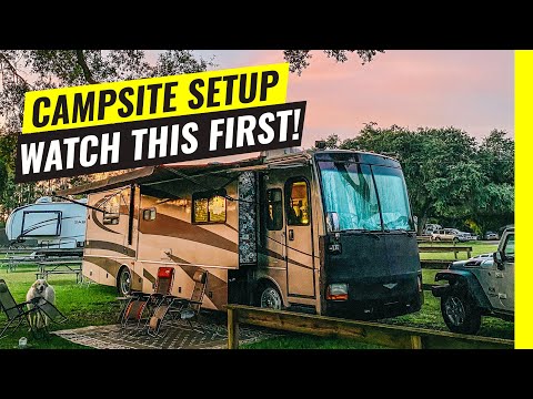 How To Set Up an RV At A Campsite | Water, Sewer, Electric & Hook Ups