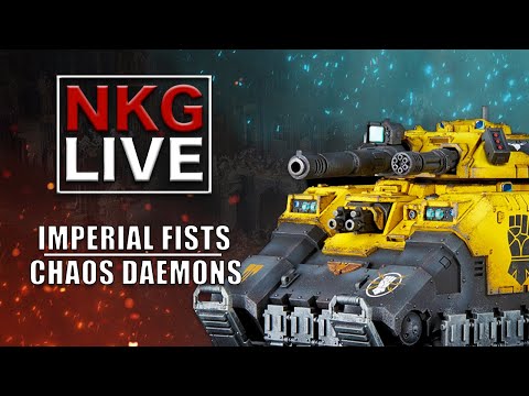 Imperial Fists Vs Chaos Daemons - Warhammer 40k Battle Report | NKG Live