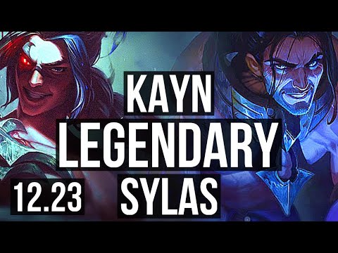 KAYN vs SYLAS (JNG) | Legendary, 16/2/2, 400+ games | KR Grandmaster | 12.23