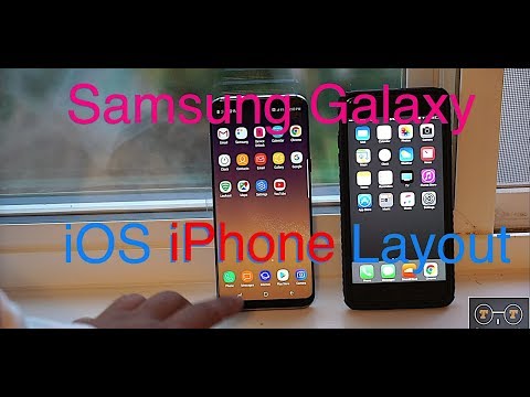 Galaxy S8 APP Drawer iOS iPhone Home Screen