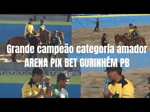 DOMINGO 16 NOVEMBRO, CAMPEÃO CATEGORIA AMADOR ARENA PIXBET GURINHÉM PB, VAQUEJADA.
