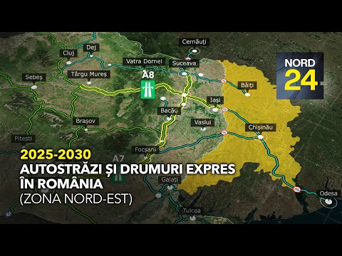 Highways and Expressways in Romania (North-Eastern Zone)