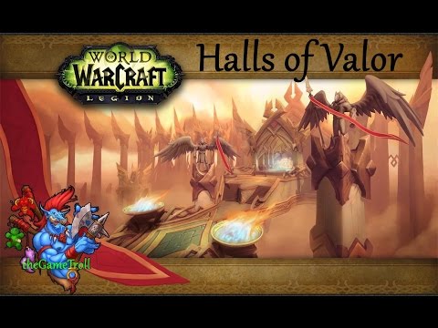 WoW LEGION PVE: Resto Druid Gameplay - Halls of Valor Dungeon