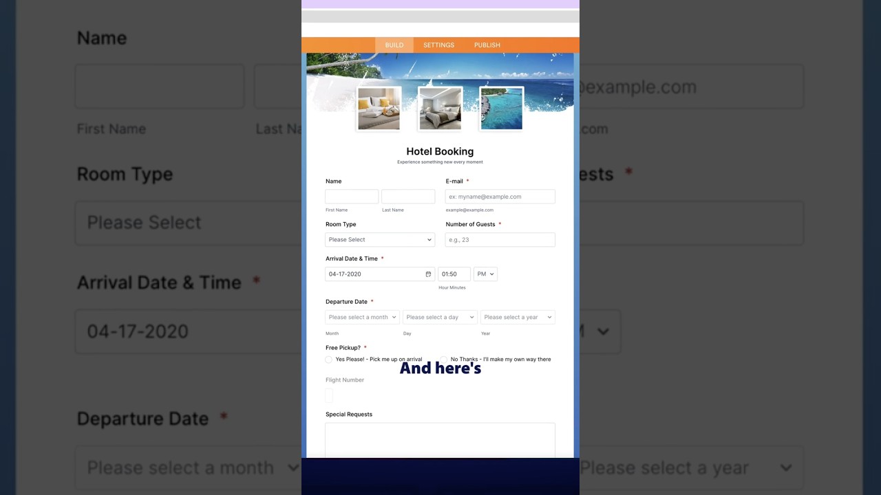 How to Create a Booking Form