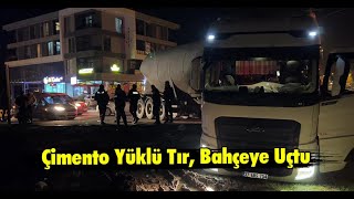 Kırmızı Işıkta Bekleyen Araçlara Çarpmamak İçin Bahçeye Uçtu