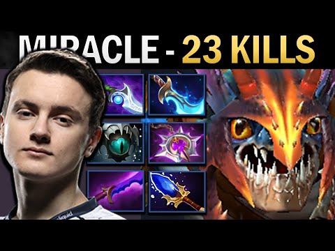 Slark Dota Gameplay Miracle with 23 Kills and Mage Slayer