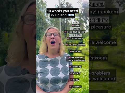 10 essential words in Finnish 🇫🇮📚 #finnishlanguage #finnishteacher