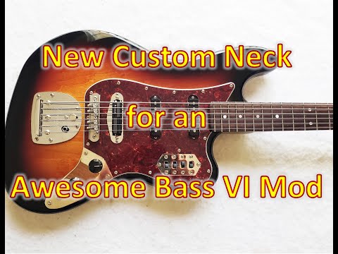 Neck Mod Demo - Fender Bass VI - 6 String Bass Guitar