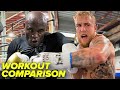 JAKE PAUL VS ANDERSON SILVA - SIDE BY SIDE WORKOUT COMPARISON