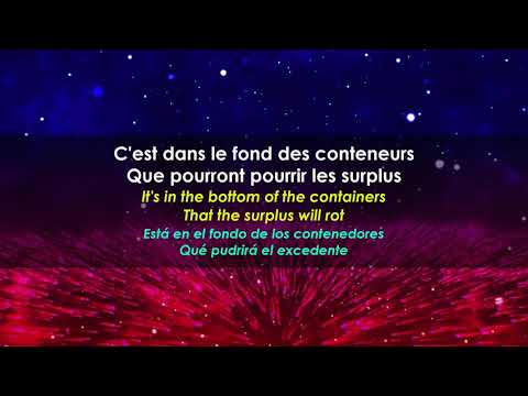 LES COWBOYS FRINGANTS - L'Amérique pleure - Level 9 - French Song with English and Spanish subtitles