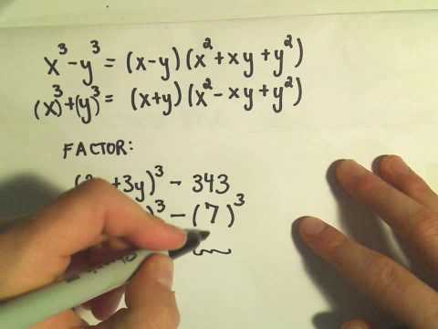 Sums And Differences Of Cubes Expii