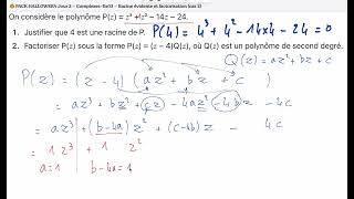 🎃 PACK HALLOWEEN Jour 2 – Exercice 3 : Racine évidente et factorisation – cas 2