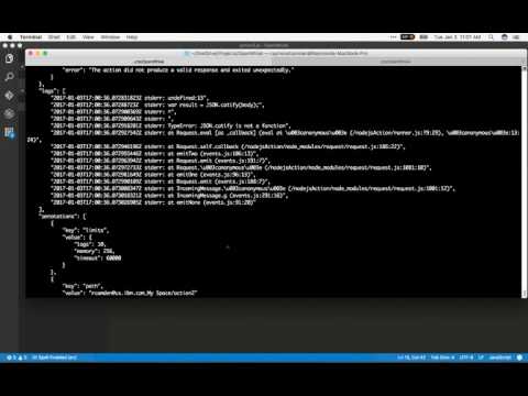 Working with OpenWhisk - Part 3 - Handling Errors