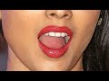 Bollywood Actress Janhvi Kapoor Beautiful Hot Lips Closeup