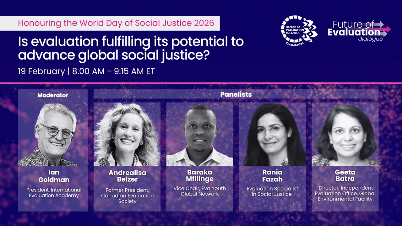 Future of Evaluation dialogue #7 - World Day of Social Justice
