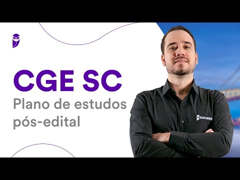 Concurso CGE SC: Plano de estudos pós-edital