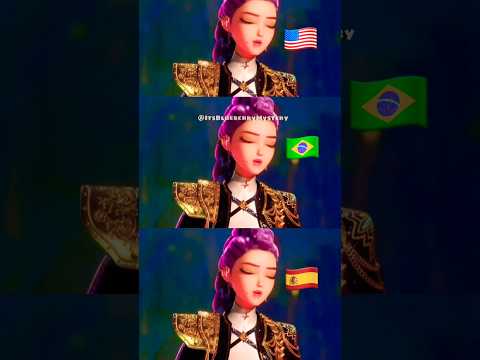 Golden in different languages🔥# #kpopdemonhunters #kpop #song #golden #huntrix #multilanguage