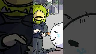 【手描き切り抜き】殴り合いとほのぼのは両立する　#エビオ #りきゃっぷ #shorts #newtown