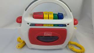 Video thumbnail for Playskool tape recorder player with dual microphone PS-455 1993 - see how it works by The Rebel Reseller Live Hangout And Toy Testing