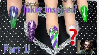 Part 1 | Joker Inspired Nails! | Nail Sugar